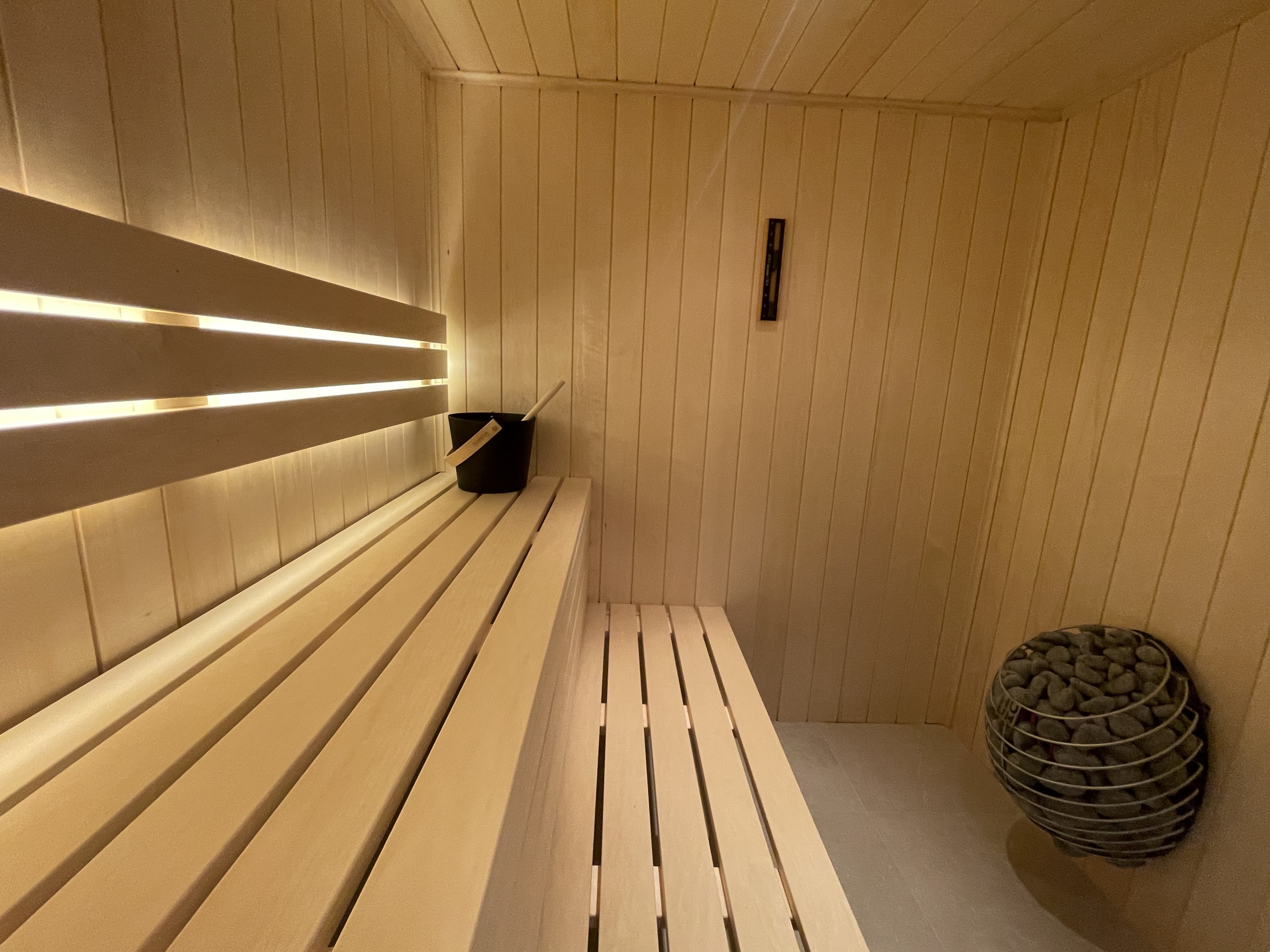 Luxury sauna interior