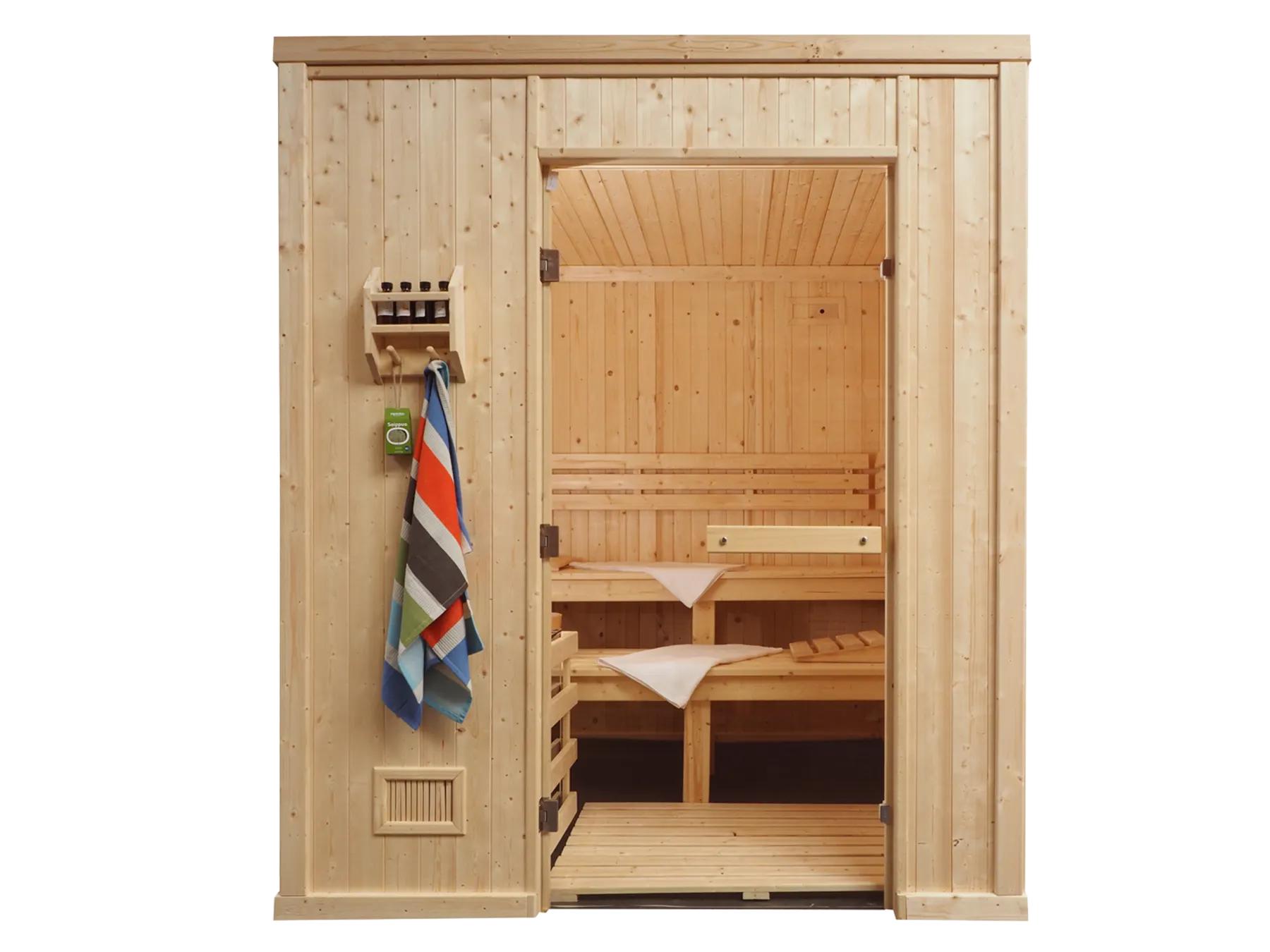 Oceanic Traditional Sauna designed and installed by Sutton Saunas
